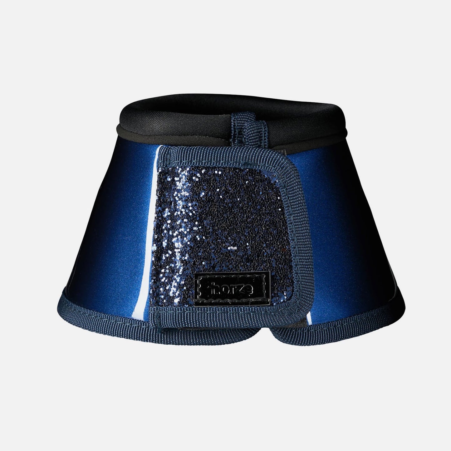Horze Bell Boots with Glitter - Dark Blue