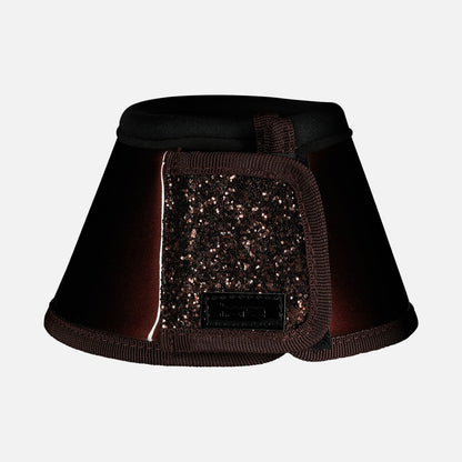 Horze Bell Boots with Glitter - Brown
