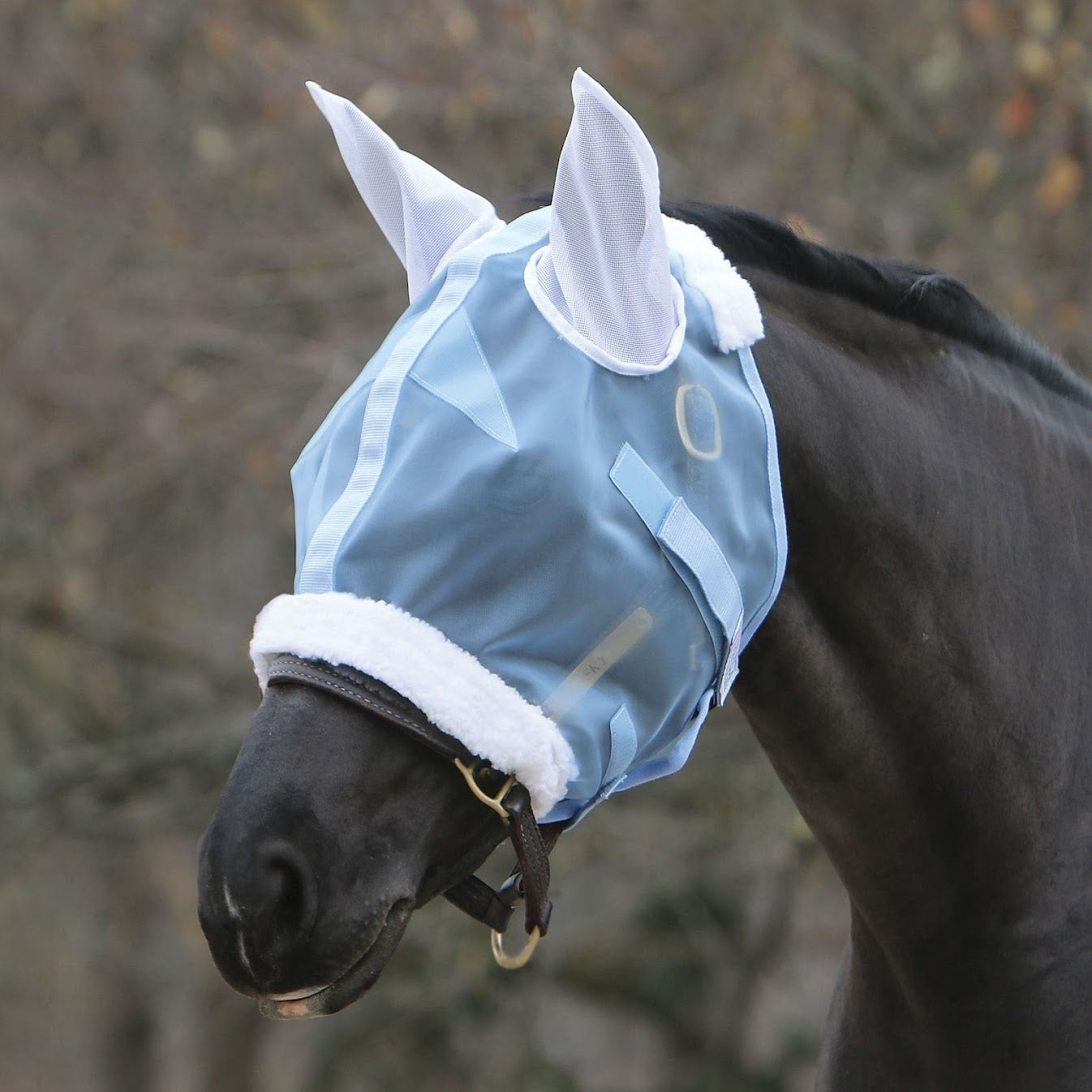 Mosquito Mesh® Fly Mask with Ears - Blue