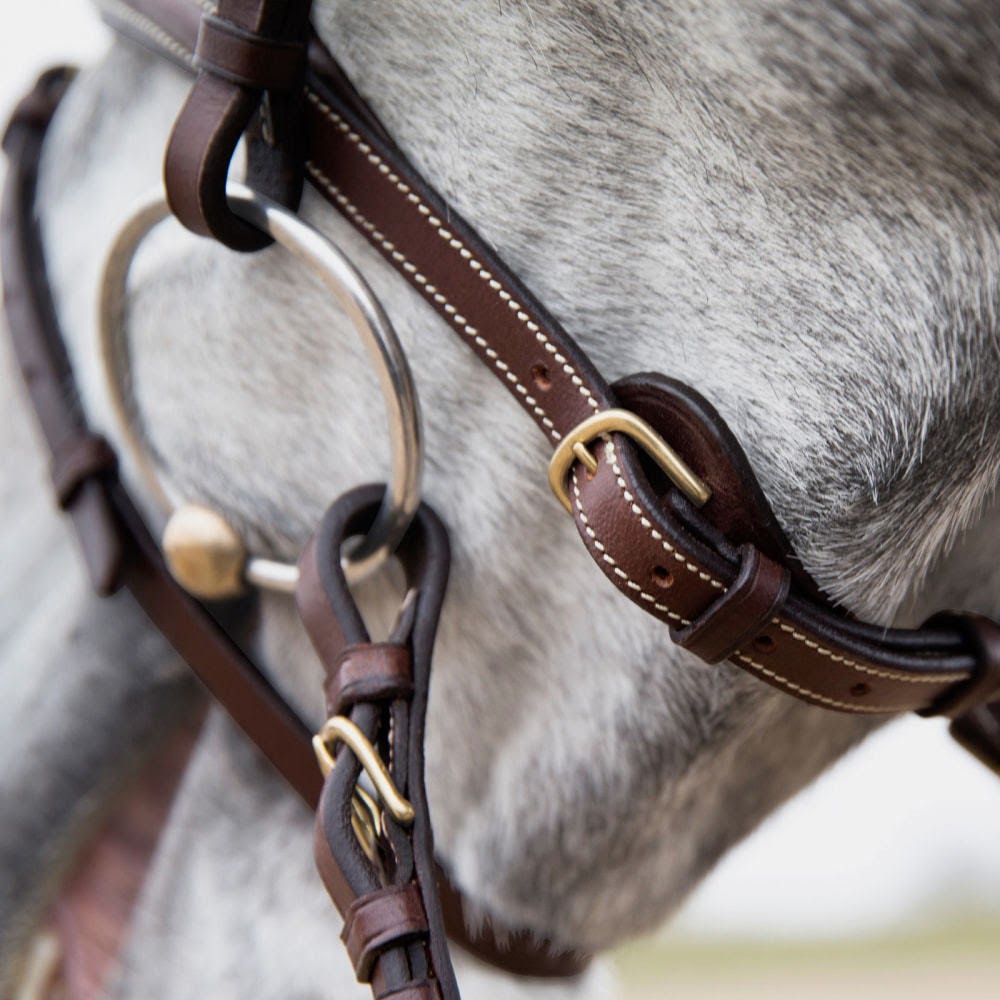 Horze Constance Padded Fancy Stitch Bridle - Brown