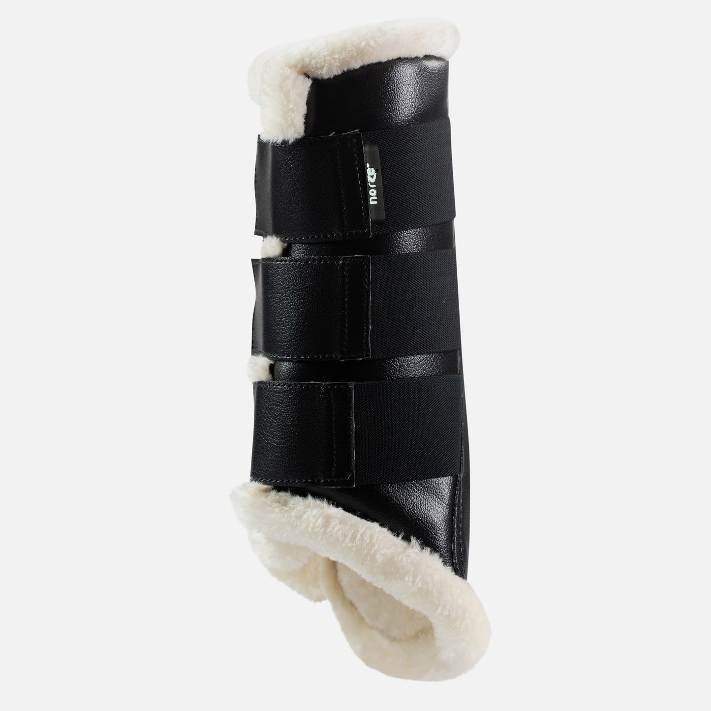 Horze Wilton Faux Fur Brushing Boots - Black