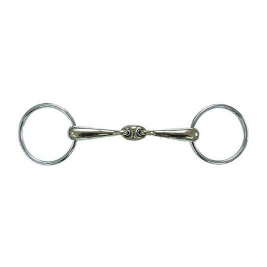 Jacks German Silver Elliptical Link Loose Ring Bit - 4 3/4"