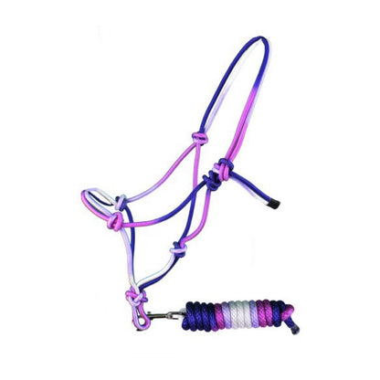 Showman® Ombre Cowboy Knot Halter with Matching Lead