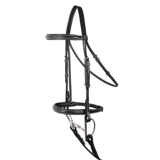 Pinnacle Padded Fancy Stitched Bridle - Black