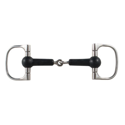 FES® Rubber D Ring Snaffle Bit - 5"