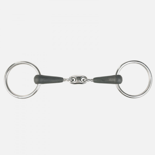 Horze Rubber Oval Link Loose Ring Snaffle Bit
