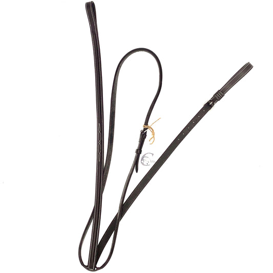 Fancy Stitched Standing Martingale {European Leather} - Cob