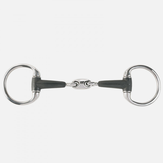 Horze Rubber Oval Link Eggbutt Snaffle Bit