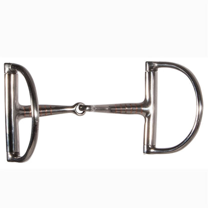FES® 3/8" Curved D-Ring Snaffle Bit - 5"