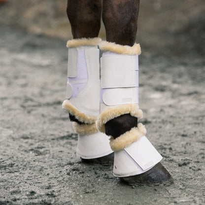 Horze Signature Bell Boots - White