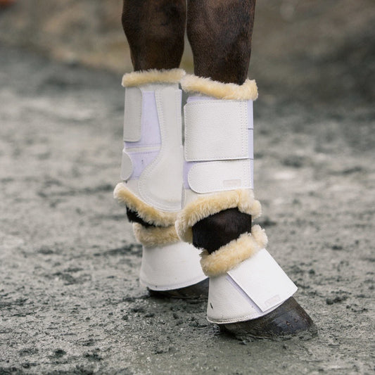 Horze Signature Bell Boots - White