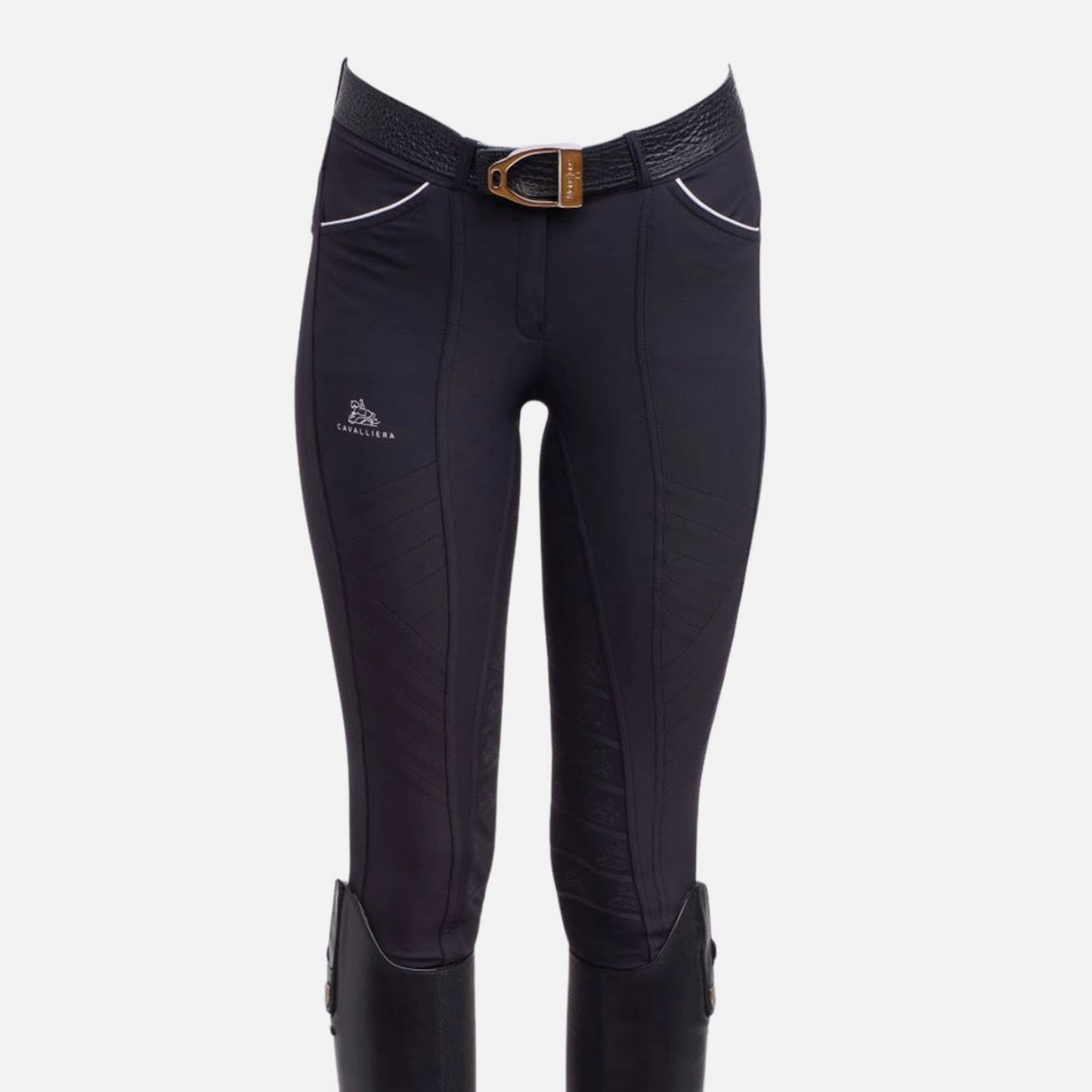Cavalliera Royal Ride Silicone Full Seat Show Breeches - Black