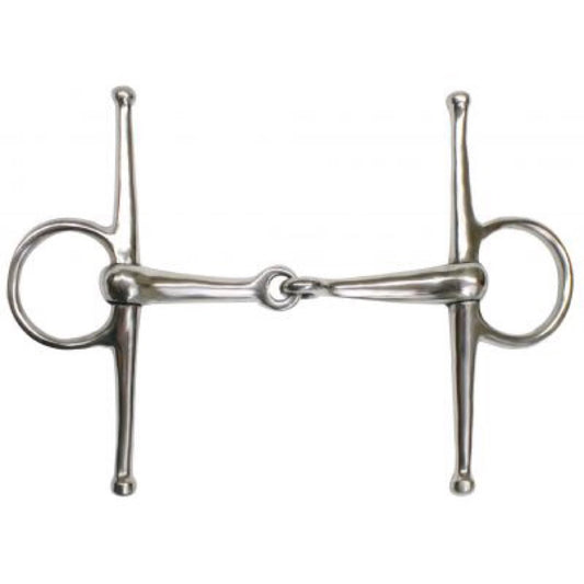 Showman® Stainless Steel Full Cheek Snaffle Bit - 5"