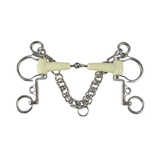 Jacks Apple Pelham Bit with Stainless Steel Rings