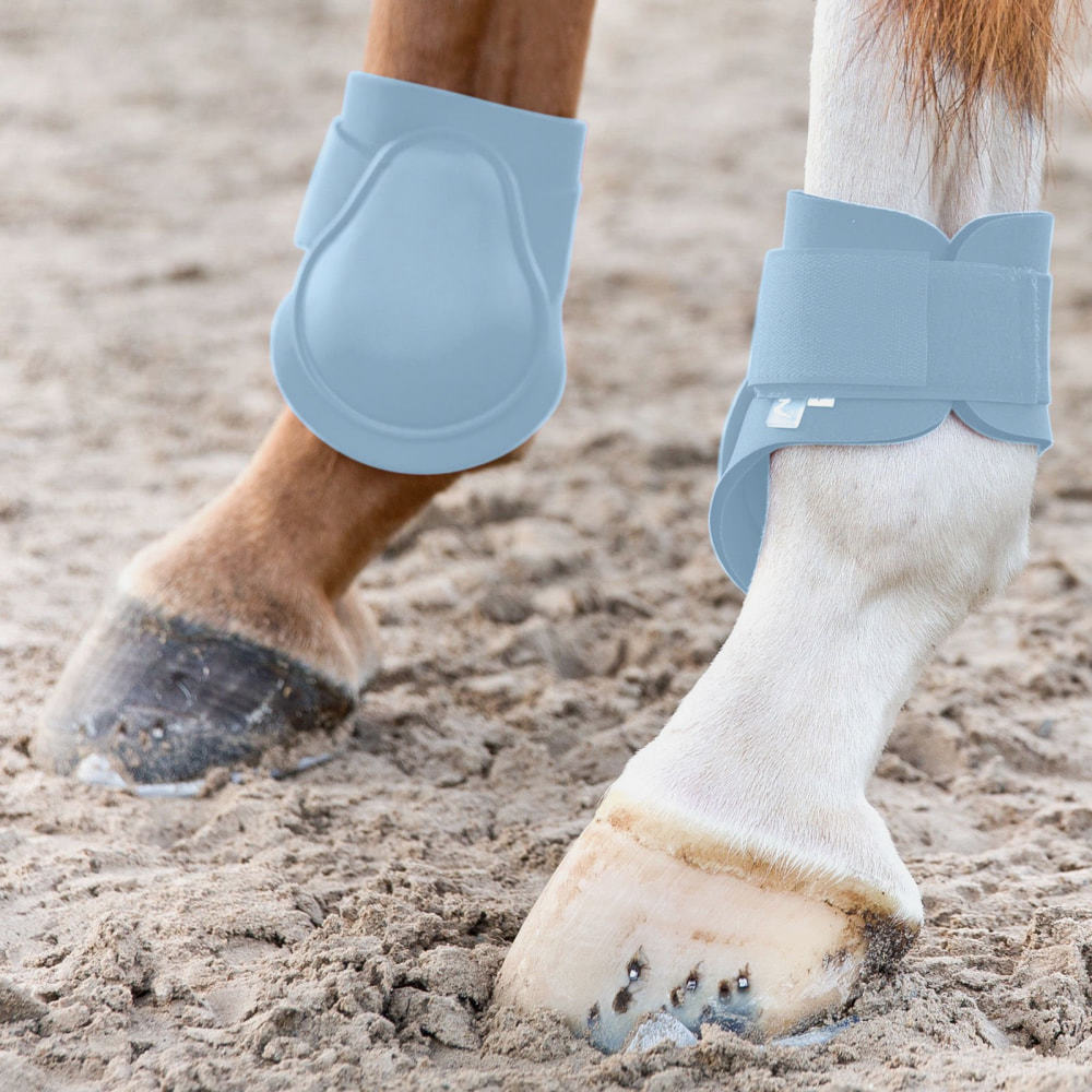 Horze Chicago Fetlock Hind Boots - Cashmere Light Blue