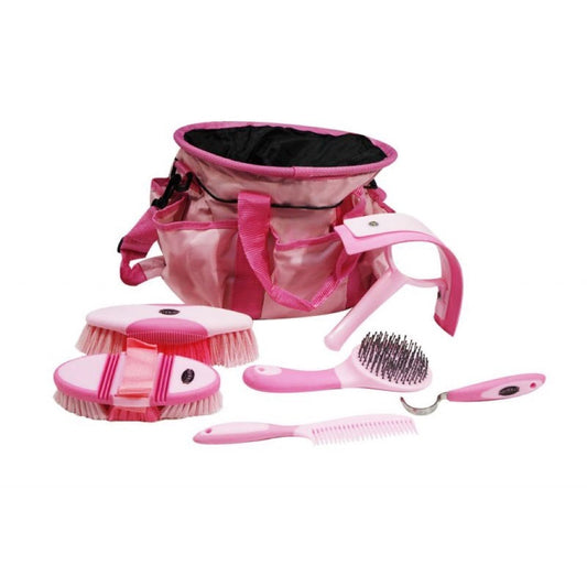 Showman® 6 Piece Soft Grip Grooming Kit - Pink