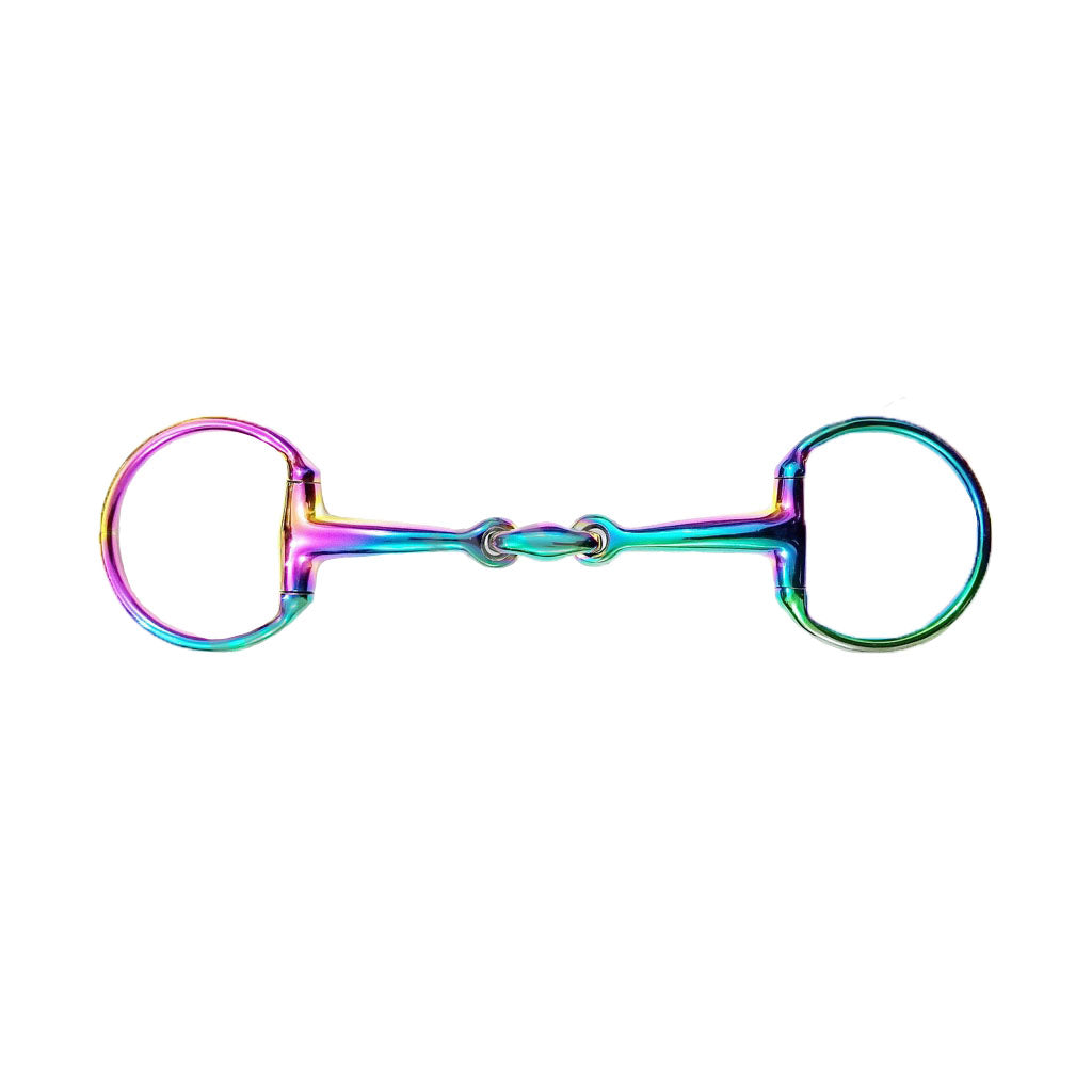 Rainbow Eggbutt Snaffle Bit with Oval Link