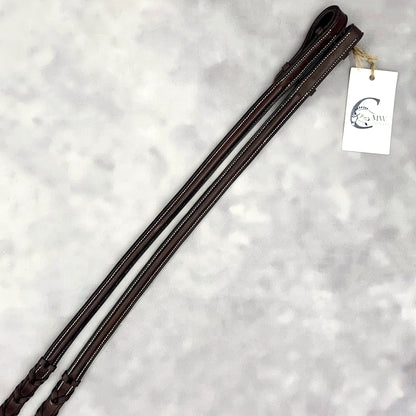 Royal International Plain Raised Laced Reins {American Leather}