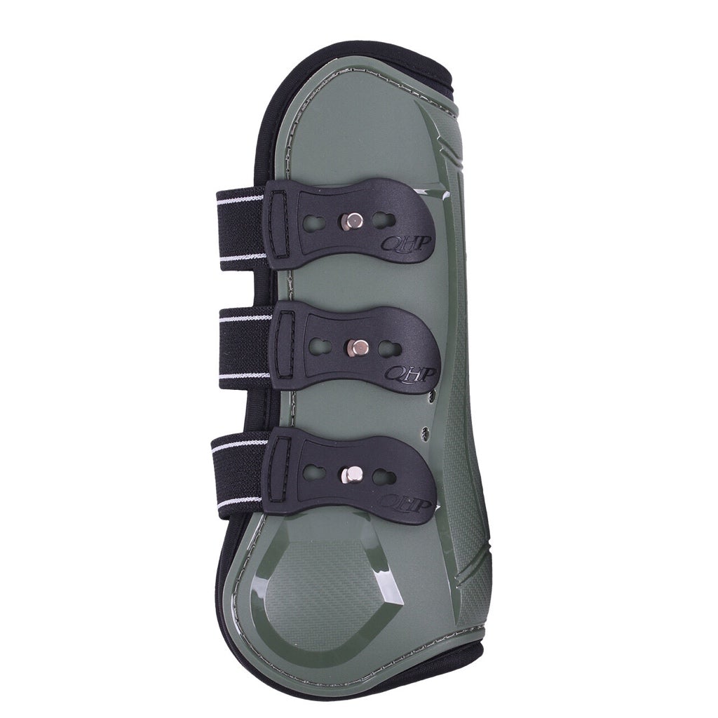 QHP Champion Tendon Boots - Olive Green