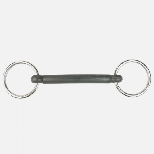 Horze Rubber Mullen Mouth Loose Ring Snaffle Bit