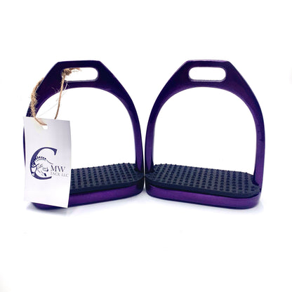 Showman® Stainless Steel Glitter Coated Stirrup Irons
