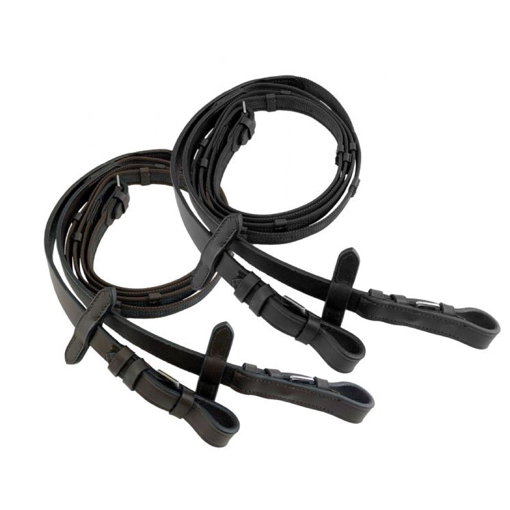 Showman® Rubberized English Reins