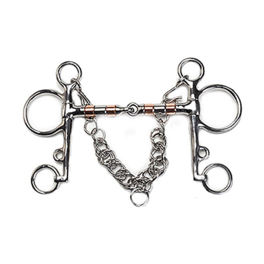 Jacks Copper Roller Pelham Bit - 5"