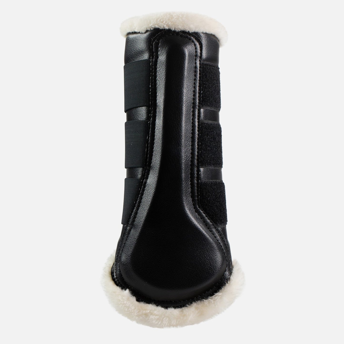 Horze Wilton Faux Fur Brushing Boots - Black