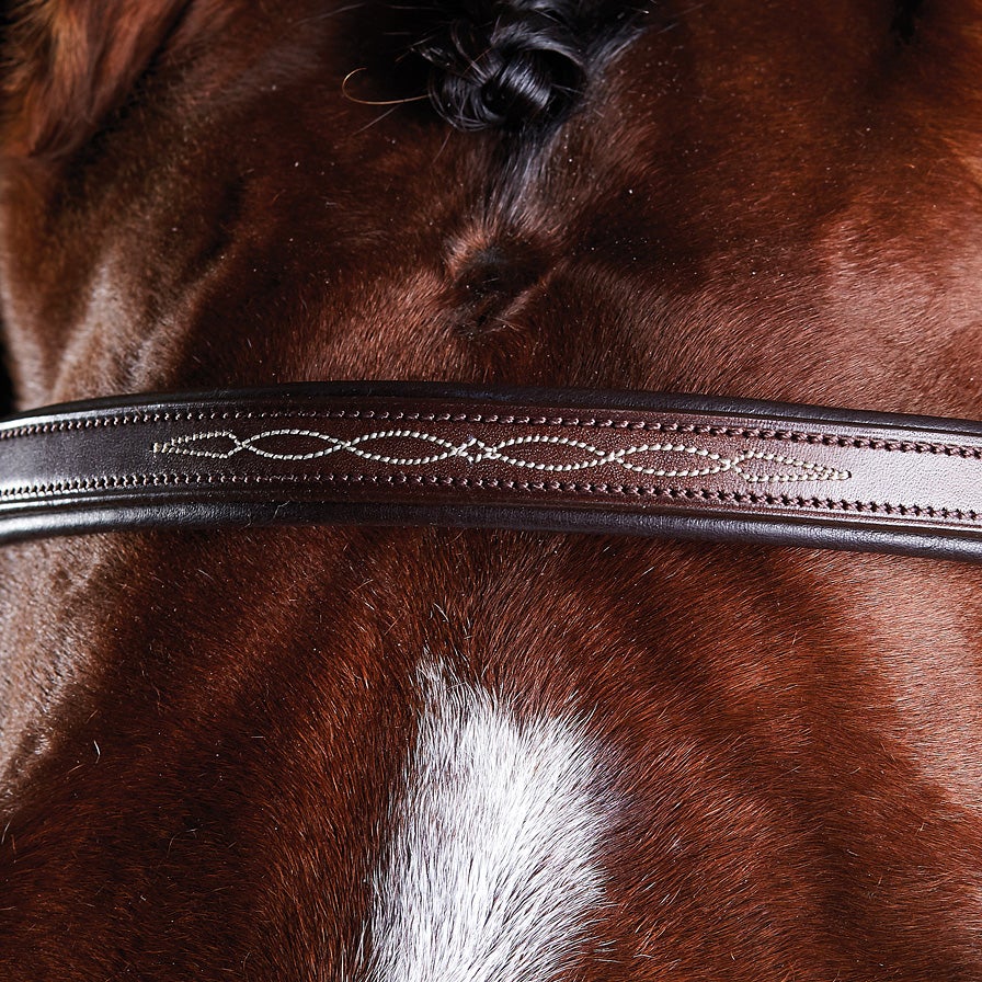 Collegiate ComFITec Fancy Stitched Bridle - Brown